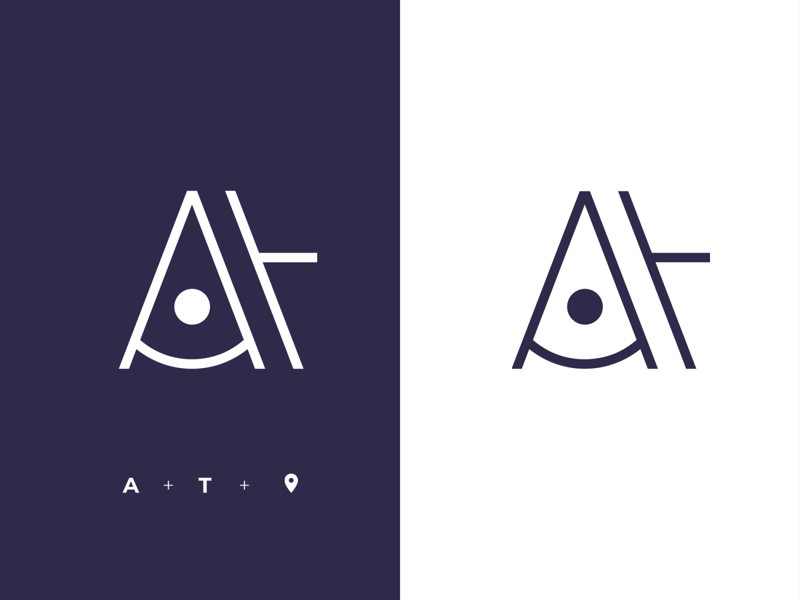 A.T monogram by Ilyas Frih on Dribbble