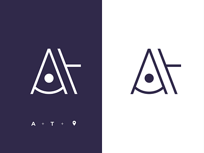 A.T monogram branding design logo logotype mark monogram