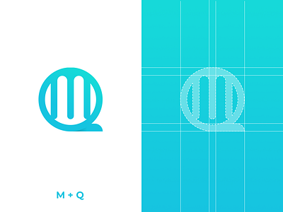 MQ - Monogram app design brand branding design logo logotype mark monogram ui vector