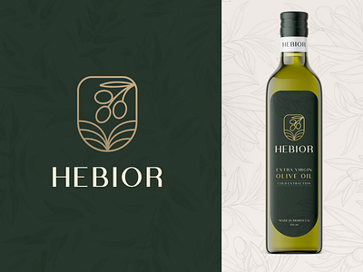 Hebior olive oil - Logo design brand branding design logo logotype mark oil olive package design packaging