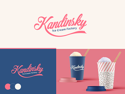 Kandinsky - Logotype Concepts brand branding design icecream illustration logo logotype mark