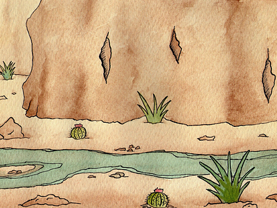 Watercolor Desert