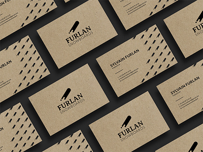 Furlan Snowboards carte de visite branding business card cards furlan identity snowboards