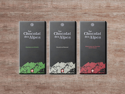 Le Chocolat des Alpes alpes branding chocolat design identity logo packaging savoie