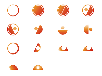 Logo Variations logo minimalist orange