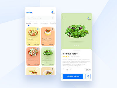 Food Ordering App app blue checkout clean concept food food app green logo minimal pizza qrcode restaurant scan ui uidesign uiux ux uxdesign