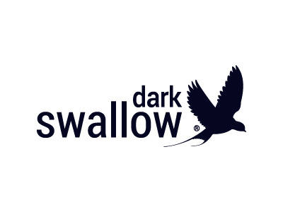 Dark Swallow bird black branding business dark fly future logo modern strong swallow