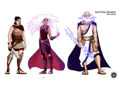 Day Of Gida Comic, Character Line Up character design