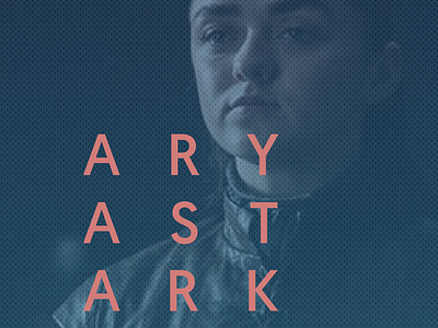 Aryastark arya blue color d17c78 dotted font gradient pink stark