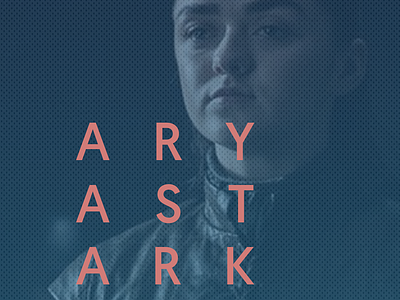 Aryastark arya blue color d17c78 dotted font gradient pink stark