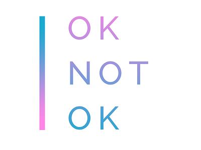 Oknotok blue gradient oknotok pink style