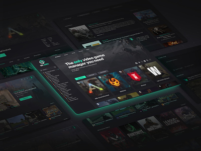 One Launch Game Launcher case study dark theme gaming launcher ui ux