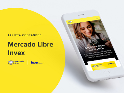 Tarjeta Cobranded . Mercado Libre Invex card cobranded invex mercadolibre product design ui design ux design web design