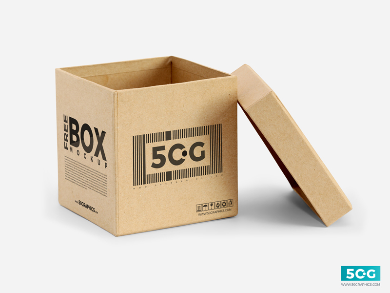 Download Free Open Box PSD Packaging Mockup by 50 Graphics on Dribbble