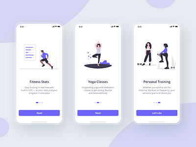 10 Days Design Challenge - Day 1 - Fitness App Walkthrough