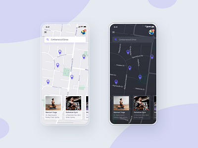 10 Days Design Challenge - Day 7 - Fitness App Map Screen