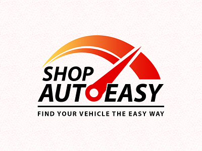 Shop Auto Easy Logo Design auto brand car dealer ease identity logo shop shopping vehicle web website