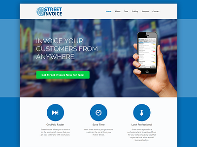 Street Invoice Website Design css customer design html invoice online photoshop street ui ux web website