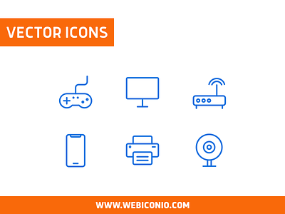 Hardware vector icons