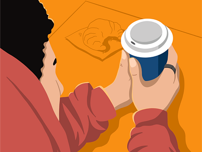 Coffee Break coffee digital illustration editorial illustration illustration procreate tea to go cup