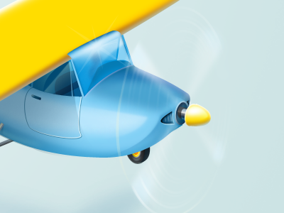 Airplane photoshop plane screw transport