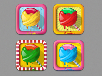 Сolored sketches candy icon ios scetch sweet