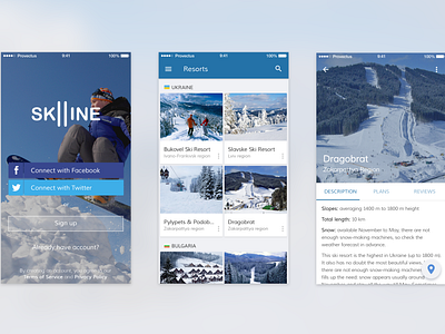 iOS app in Material Design style by Elena for Provectus Design on Dribbble
