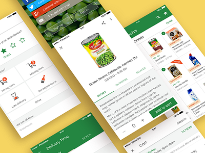 Store in material design style