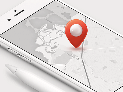 Pin blackwhite icon illustration interface location map mobile palo alto perl pin red reinvently