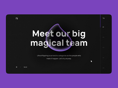 Agency landing page design