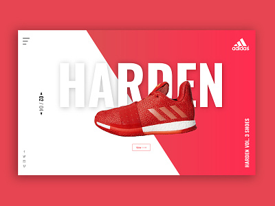 Harden adobe xd concept design typography ui ux web