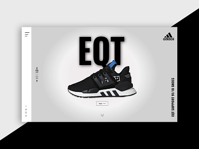 EQT Adidas adobe xd design typogaphy ui ux web