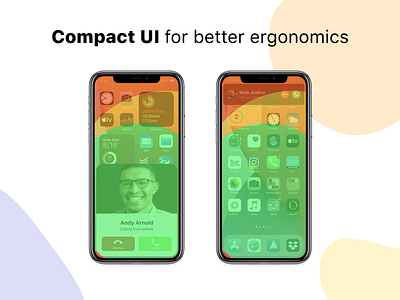 Compact UI for better ergonomics ergonomics figma ios iphone ui design