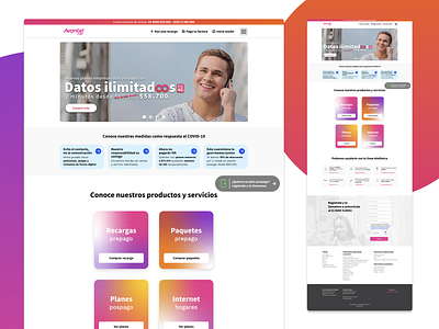 Avantel Web Redesign