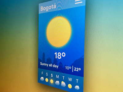 Daily UI 037 - Weather dailyui design perspective sketch sketchapp sun ui ux weather widget