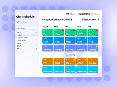 Daily UI 071 - Schedule daily ui dailyui design figma figmadesign interface interfacedesign ui ux