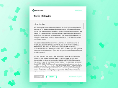 Daily UI 089 - Terms of service