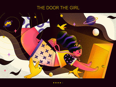The door The girl 插图 设计
