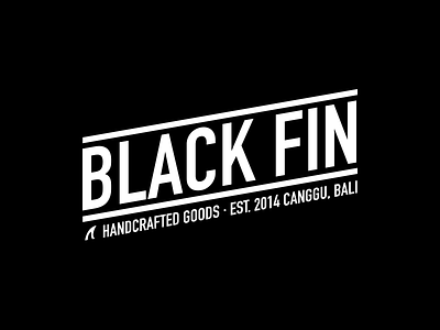 Black Fin Logo bali black canggu fin indonesia logo