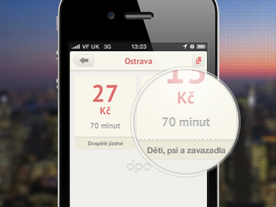 SMS Jízdenky app button city ios iphone magnify paper sms squares ticket tickets town traffic ui