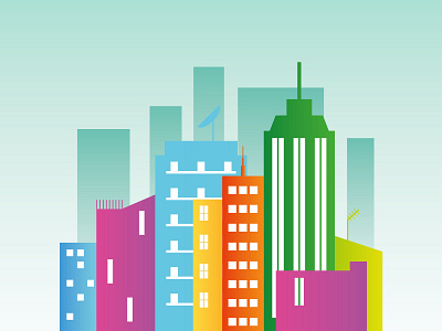 buildings building cityscape flat flat illustration flatdesign street