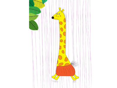 Giraffe animal cartooning childrensbooks drawing illustration kidsillustration