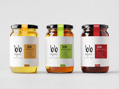 Organic Jams graphic design illustration packaging packaging design product design