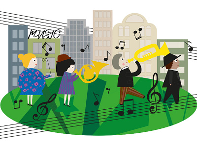 Music Orchestr cartoon character cartoon design cartoon illustration charactedesign character animation character art comic comic art editorial art editorial illustration music orchestr