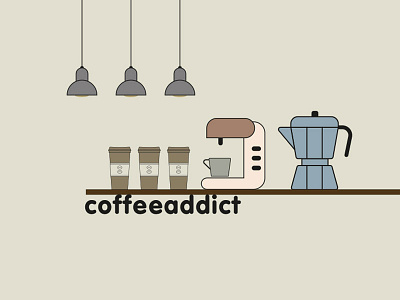 Coffee Addict art branding cartoon cartoon design cartooning character art city design digitalart digitaldrawing drawing editorial illustration flat graphic design graphicdesign illustration kids illustration typography ui vector