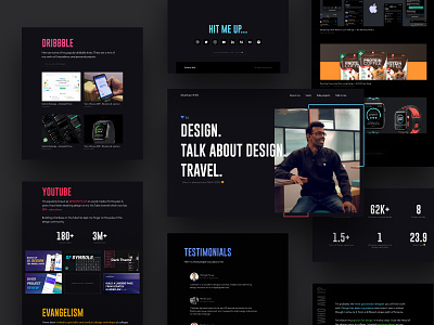 My Portfolio Website app colors dark dark mode design illustrations landing page landingpage portfolio portfolio design screens typogaphy web web design website