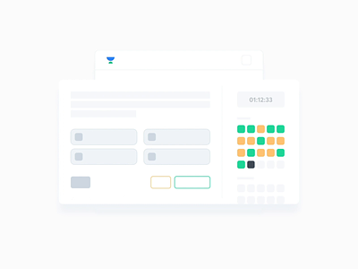 Test Series - Looping Animation aniamted gif animation animations buttons card clock cursor dashboard dashboard ui hover loop loop animation looping timer ui uiux unacademy ux web website