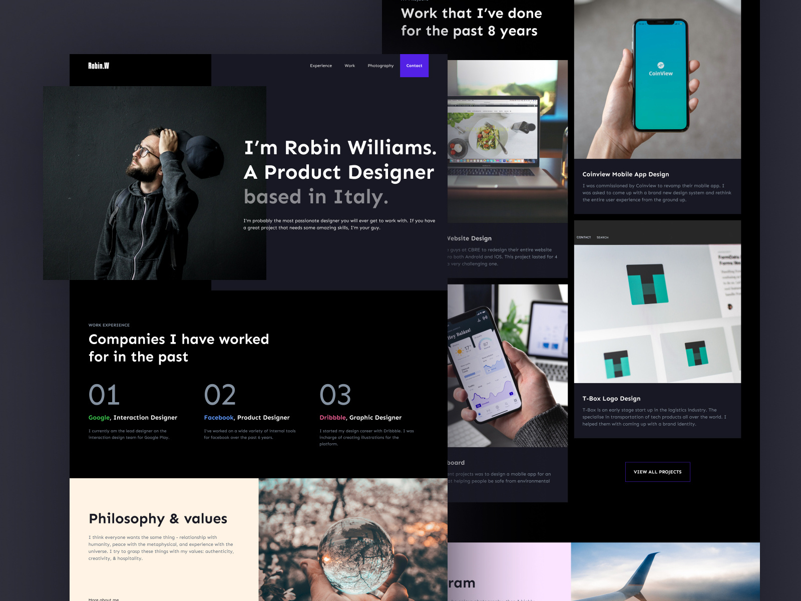 Free Portfolio Template Design Figma & Webflow by Chethan KVS on Dribbble