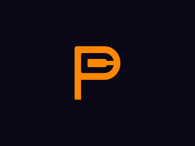 P + C Logo Concept - Pat Cervantes minimal monogram symbol mark brand identity c logo p logo logo negative space