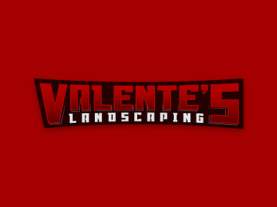 Logo Design - Valenete's Landscaping brand branding identity logo design mascot text word mark